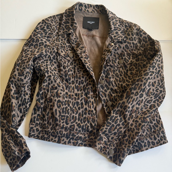 Nine West Leopard Print Women's Jacket M - Picture 1 of 5